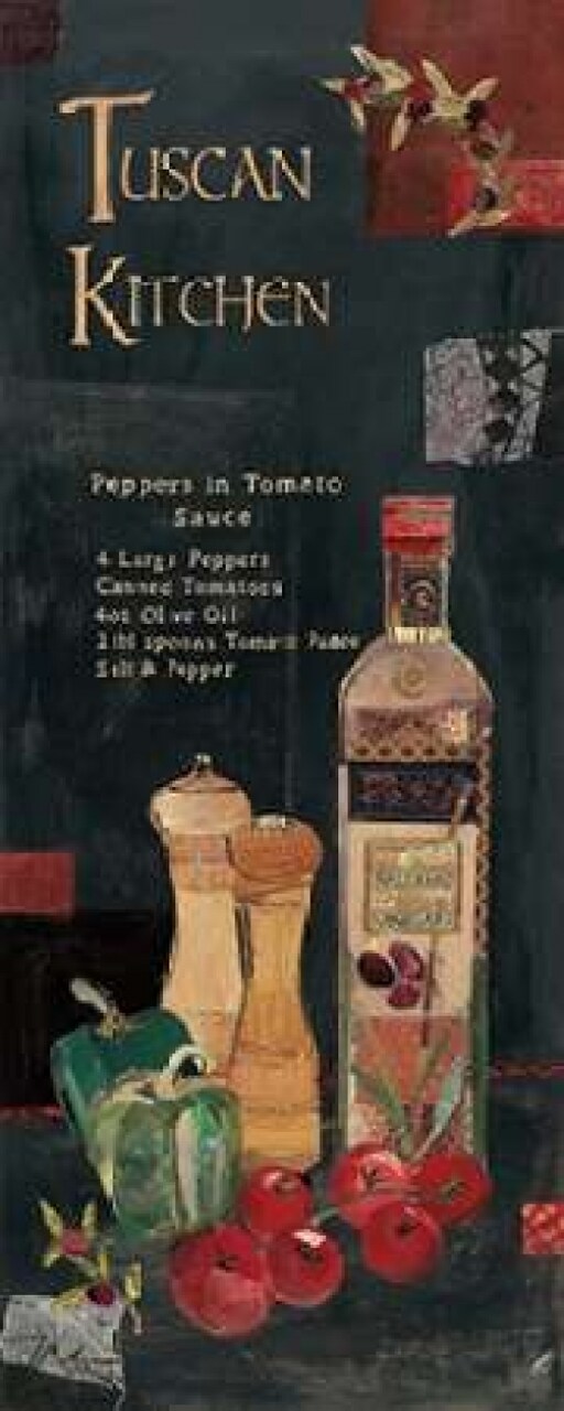 Peppers in Tomato Sauce Poster Print by Kate & Elizabeth Pope - Item # VARPDX20453